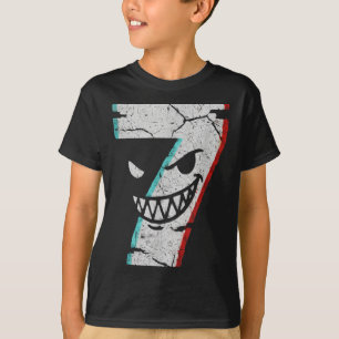 T-shirt Chemise du numéro 7 maléfique - Blague 7 Ate 9 Mèm