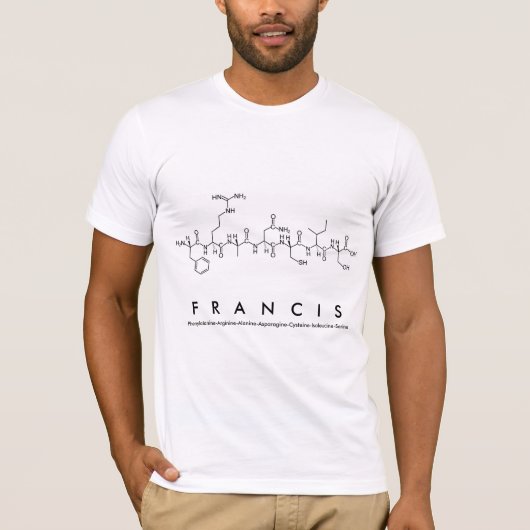 T-shirt Chemise du peptide Francis (Devant)