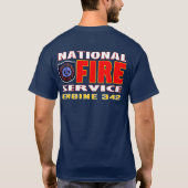T-shirt Chemise du service d'incendie de Belize (Dos)