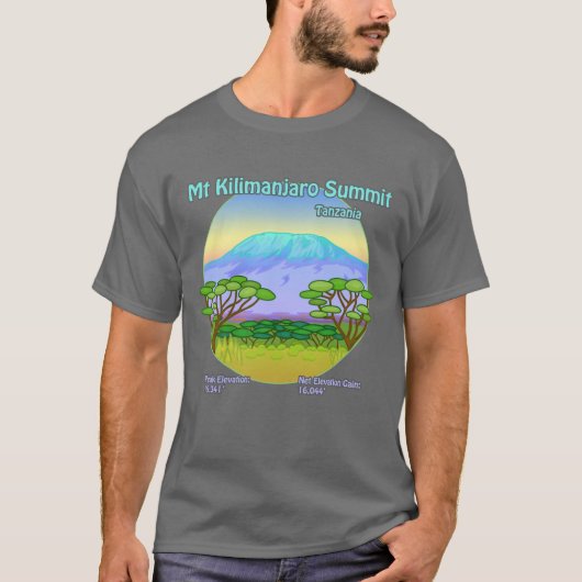 T-shirt Chemise du sommet du Kilimandjaro (Devant)