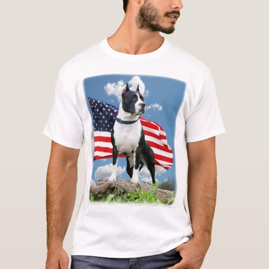 T-shirt Chemise du Staffordshire Terrier américain (Devant)