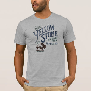 T-shirt Chemise du Wyoming de bison de parc national de
