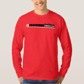 T-shirt Chemise Ducs.ca avec engrenages (rouge) (Devant)