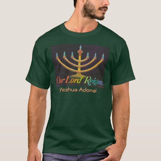 T-shirt Chemise due Messie de Menorah (Devant)