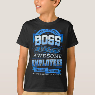 T-shirt Chemise d'un patron fier d'employés carrément géni