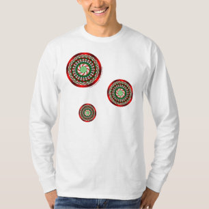 T-shirt Chemise éclairée de Noël pour hommes aux couleurs