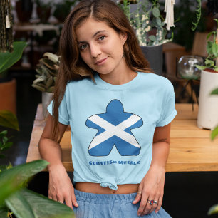 T-shirt Chemise écossaise des femmes Meepens