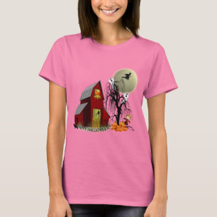 T-shirt Chemise éffrayante de Halloween de grange