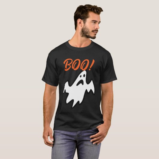 T-shirt Chemise éffrayante Halloween Ghost - Costume Boo T (Devant entier)