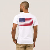T-shirt Chemise égale de drapeau d'uA (Dos entier)