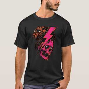 T-shirt Chemise Electric Fury – Tee graphique crâne de pan