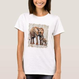 T-shirt Chemise éléphante bébé - Faune, Tee de conservatio