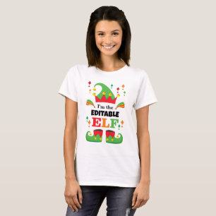 T-shirt Chemise Elf Personnalisée : Cadeau de Noël Personn
