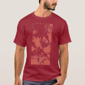 T-shirt Chemise emboutie rouge de "cavalier" (Devant)