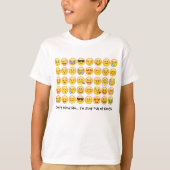 T-shirt Chemise Emoji pour enfants (Devant)