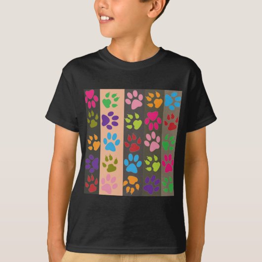 T-shirt Chemise Empreinte de patte (Devant)