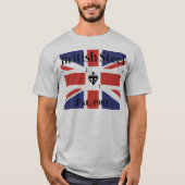 T-shirt Chemise en acier britannique de moto (Devant)
