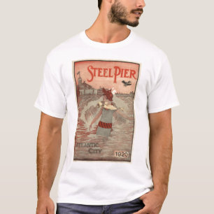 T-shirt Chemise en acier vintage de pilier d'Atlantic City
