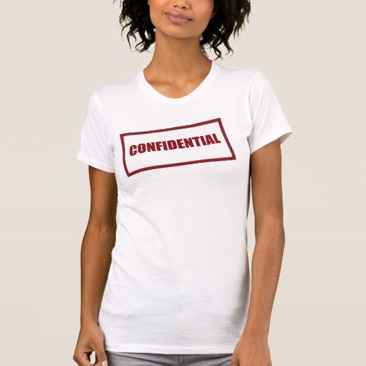 T-shirt Chemise en caoutchouc confidentielle (Devant)