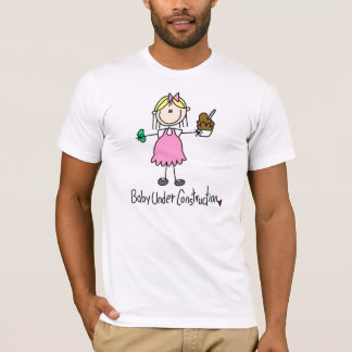 T-shirt Chemise en construction de bébé