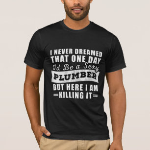 T-shirt Chemise en Plumber amusante - Cadeau unique pour P