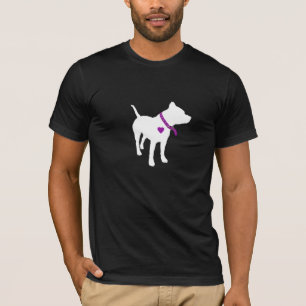 T-shirt Chemise en soi dangereuse de chien de pitbull