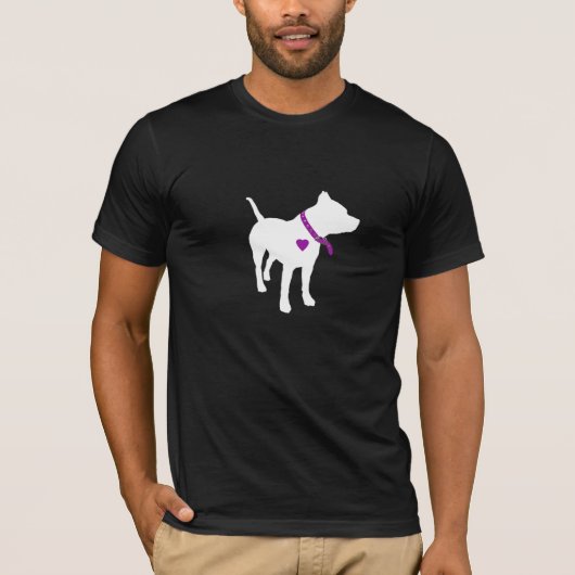 T-shirt Chemise en soi dangereuse de chien de pitbull (Devant)
