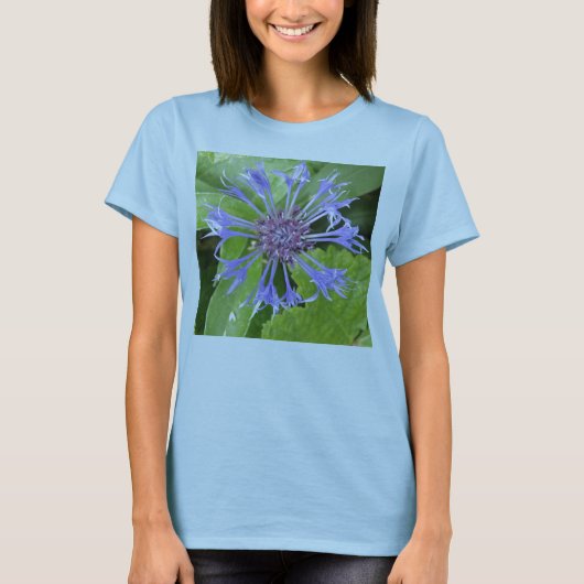 T-shirt Chemise en T Dames en Corne Bleue (Devant)