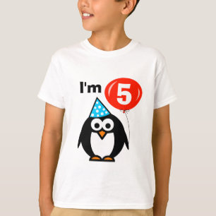 T-shirt Chemise enfant 5e anniversaire avec dessin de manc
