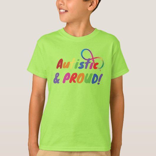 T-shirt Chemise enfant de la Fierté autistique (Devant)