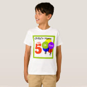 T-shirt chemise enfant personnalisée : remplir le nom "is (Devant entier)