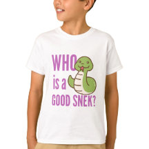 Chemise Enfants Serpent Mignonne - "Qui Est Un Bon