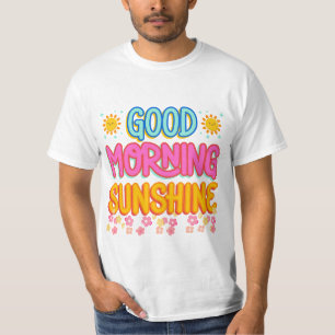 T-shirt chemise ensoleillée du bon matin