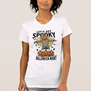 T-shirt Chemise Épouvantail Citrouille Graphique Halloween