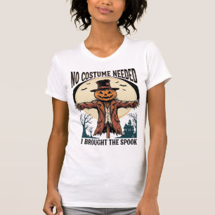 T-shirt Chemise Épouvantail Citrouille pour Humour de Cost