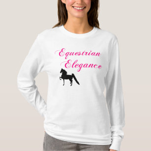 T-shirt Chemise équestre de dames d'élégance