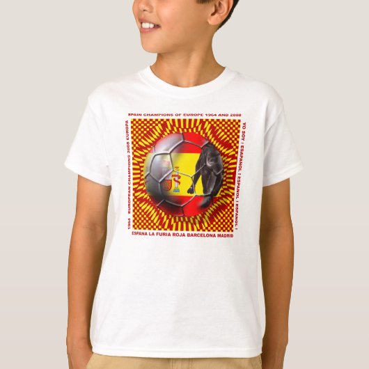 T-shirt Chemise espagnole de gagnants de football du (Devant)