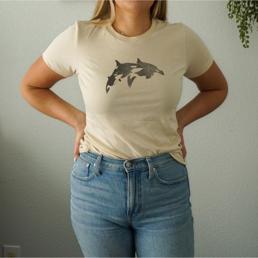 T-shirt Chemise esthétique Orca Pod Grunge