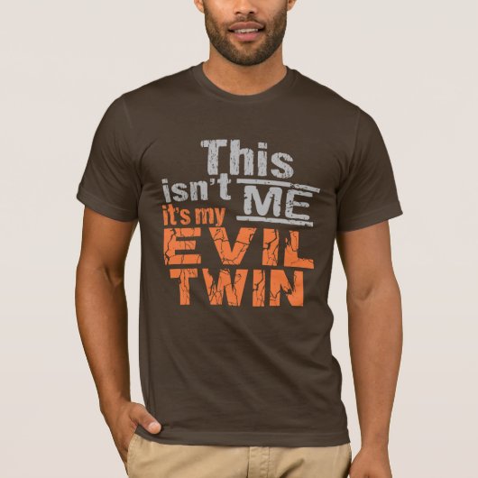 T-shirt Chemise Evil Twin - choisir style & couleur (Devant)