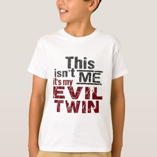 T-shirt Chemise Evil Twin - choisir style & couleur (Devant)