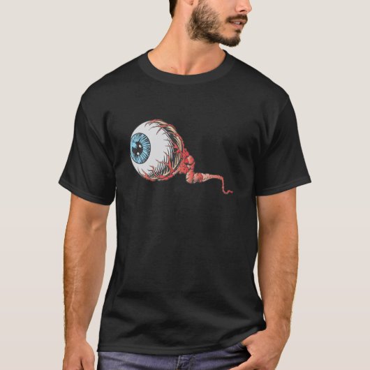 T-shirt Chemise Eyeball Wicked Halloween (Devant)