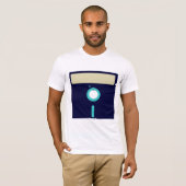 T-shirt Chemise faite sur commande de disque souple (Devant entier)