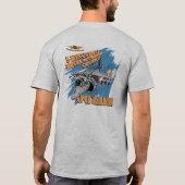 T-shirt Chemise faite sur commande de harrier - de couleur (Dos)