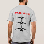 T-shirt Chemise faite sur commande de harrier de VMFA 232 (Dos)