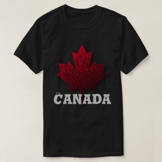 T-shirt Chemise faite sur commande de jour du Canada (Design devant)