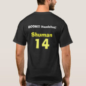 T-shirt Chemise faite sur commande de l'équipe de Shuman (Dos)