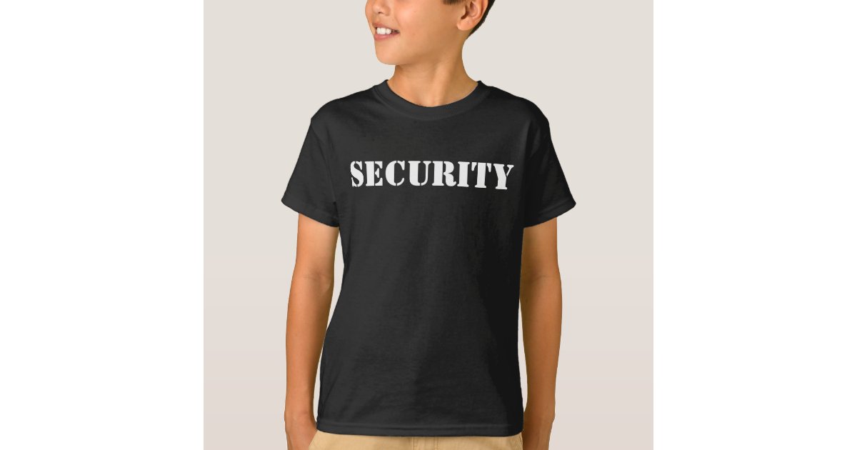 T-shirt Chemise faite sur commande de noir de garde du | Zazzle.be