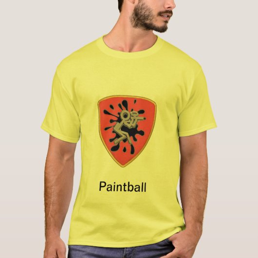 T-shirt Chemise faite sur commande de Paintball (Devant)