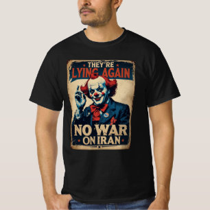 T-shirt Chemise Fake News No War Iran Propagande