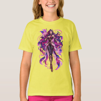 T-shirt Chemise fantaisie de déesse violette mystique